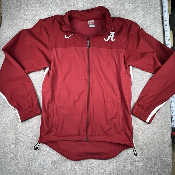 Y2K Vintage Nike Alabama Crimson Tide Windbreaker Red Size Small Hoodie - Picture 1 of 9